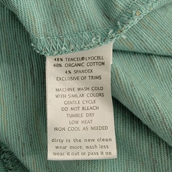 Toad&Co Women's L Seafoam Blue Rosemarie Dress Organic Cotton Midi Boho Dress - Picture 8 of 8